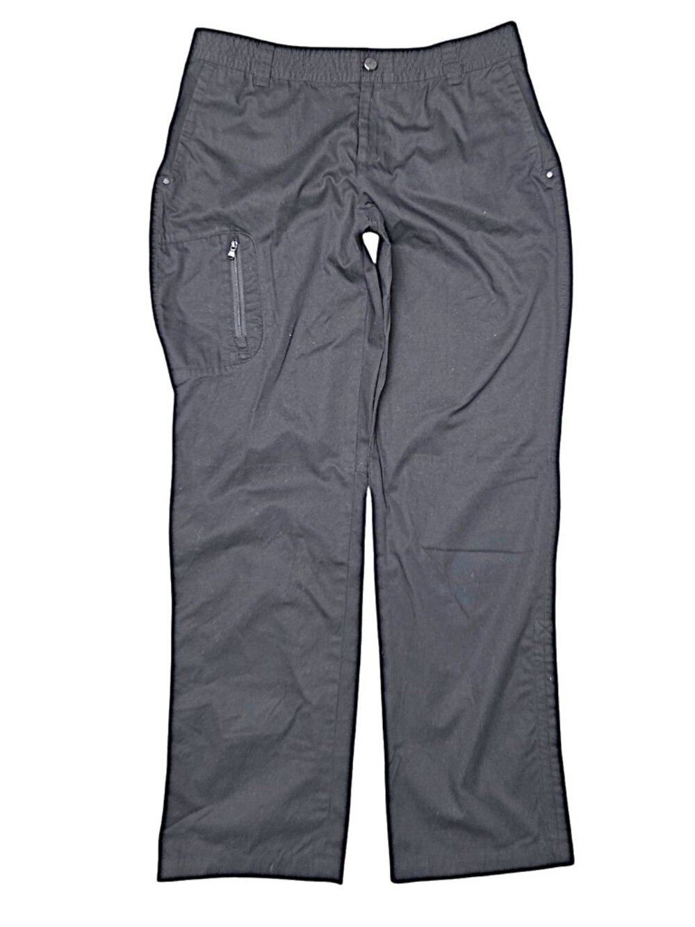 Lauren Ralph Lauren Black Cargo Pants Wide Straight Leg Active Wear Size 8 US